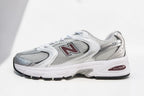 NEW BALANCE 530 WHITE/SILVER/BURGUNDRY